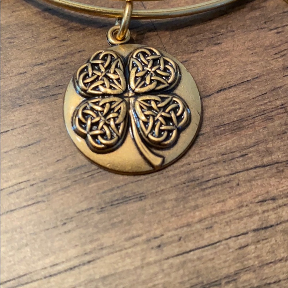 Alex and Ani Four Leaf Clover Bracelet - Picture 2 of 4